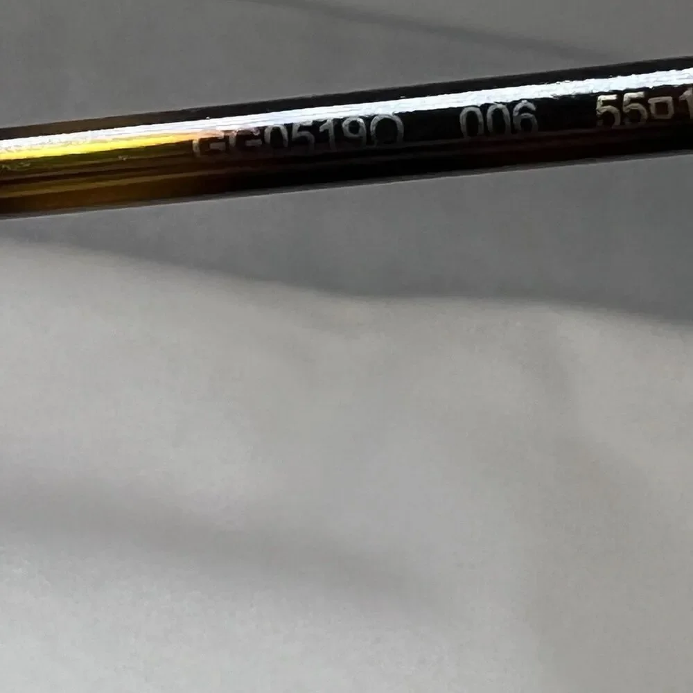 Gucci Eyeglasses Frames GG0519O Flex Fit Square Full Rim 55-17 Havana Gold Italy